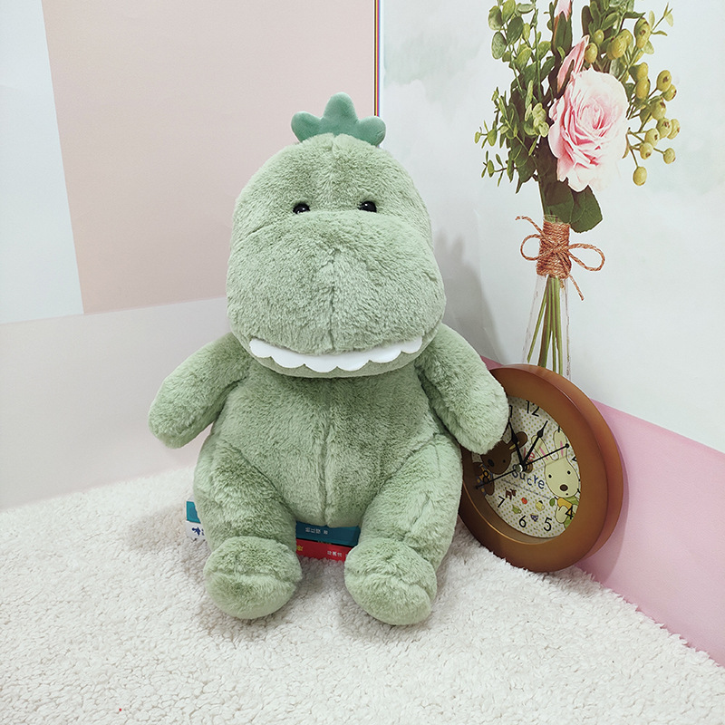 Lindo Dragón Verde muñeca dinosaurio de peluche de juguete rascarse muñeca máquina muñeca boda regalo de juguete para niños