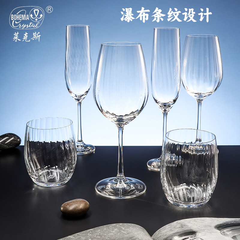 Conjunto de tazas de vino importadas de la República Checa, regalo de negocios de alta calidad, tazas de cristal de alta calidad, regalos de boda image 3