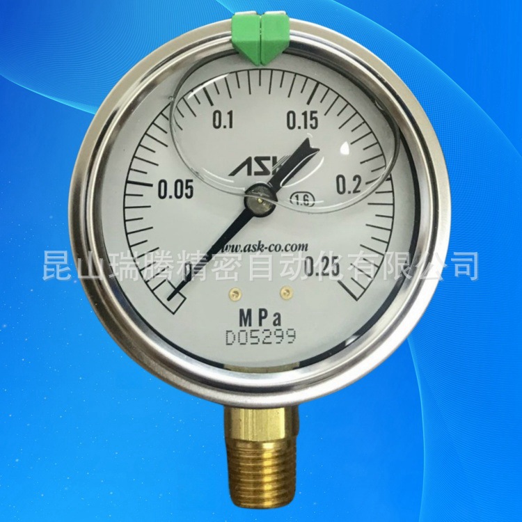 ASK径向压力表OPG-AT-R1/4-60x0.25MPa