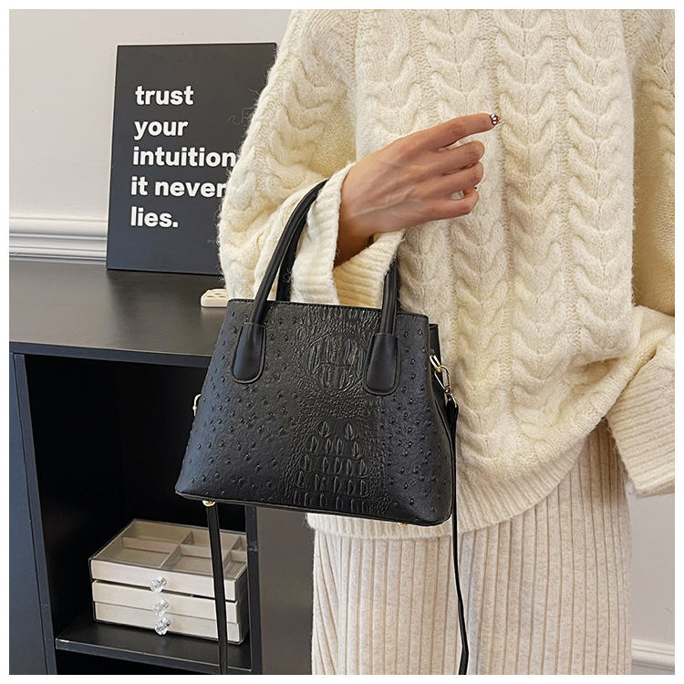 2024 New Fashion Crocodile Pattern Women's High Grade Handbag Single Shoulder Crossbody Bag BA_voghion.com