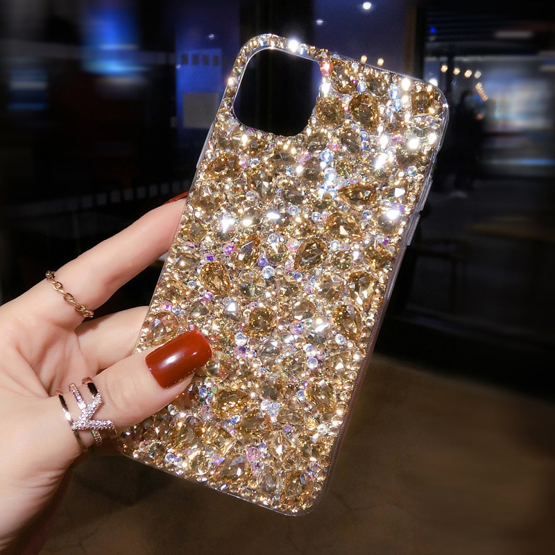 Apple 15Promax Full Diamond Mobile Phone Case New Model Suitable for Iphone14/17 Rhinestone Flash All-Inclusive Anti-Fall Cover Apple 15Promax Full Diamond Mobile Phone Case New Model Suitable for Iphone14/17 Rhinestone Flash All-Inclusive Anti-Fall Cover