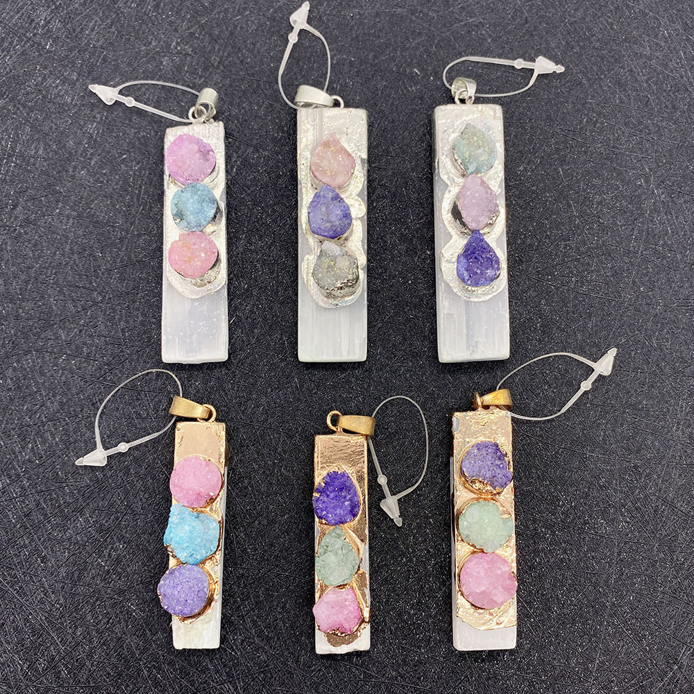 19g Weight Pendant Jewelry Making Type 1 Piece Natural Stone Geometric Pendant
