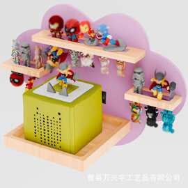 跨镜儿童房玩具置物架diy创意收纳储物架子音响收纳架云朵置物架