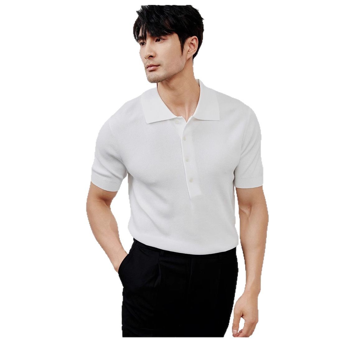 Camiseta de solapa de manga corta para hombre coreano de verano transfronterizo Camiseta de polo para hombre de comercio exterior Camiseta casual de Amazon al por mayor