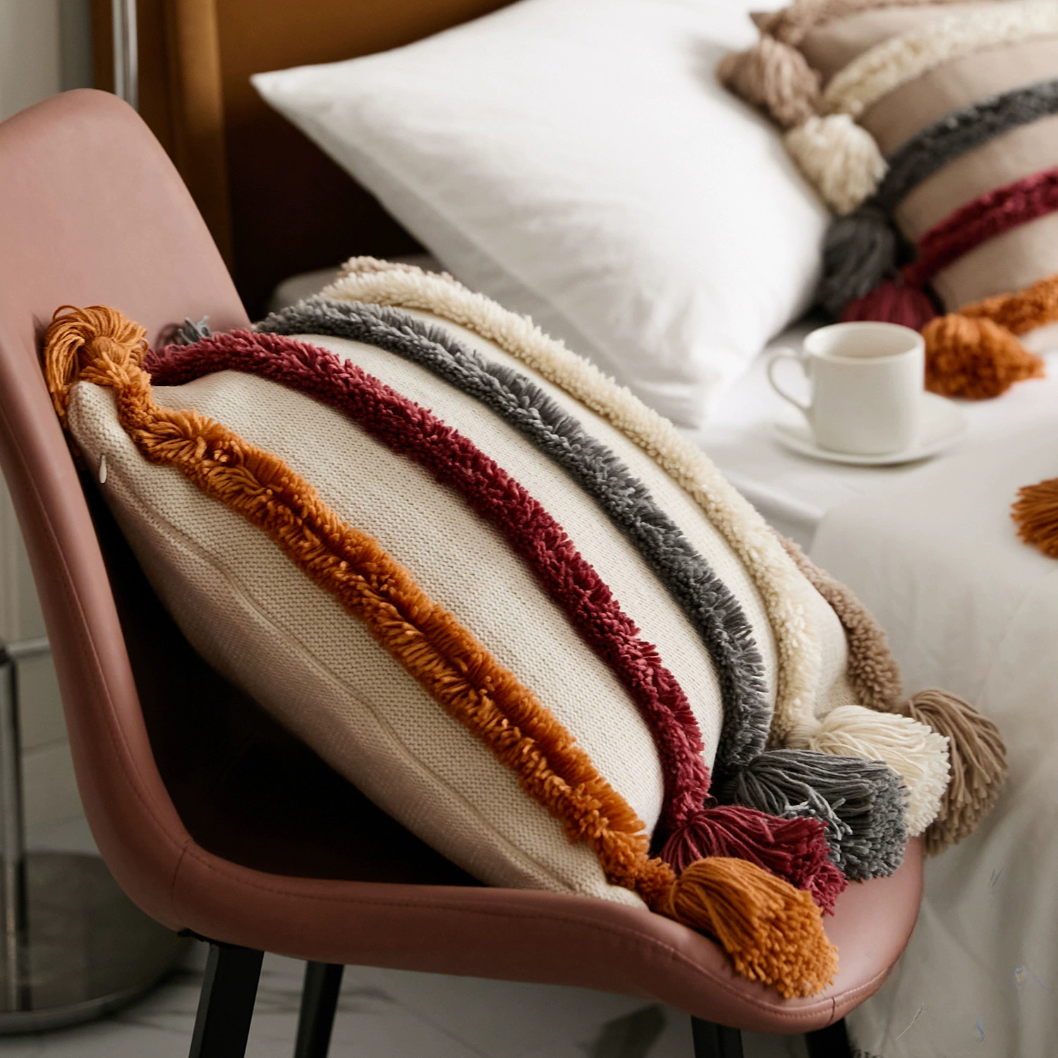 Textile knitted pillow, pillowcase, decorations, wholesale