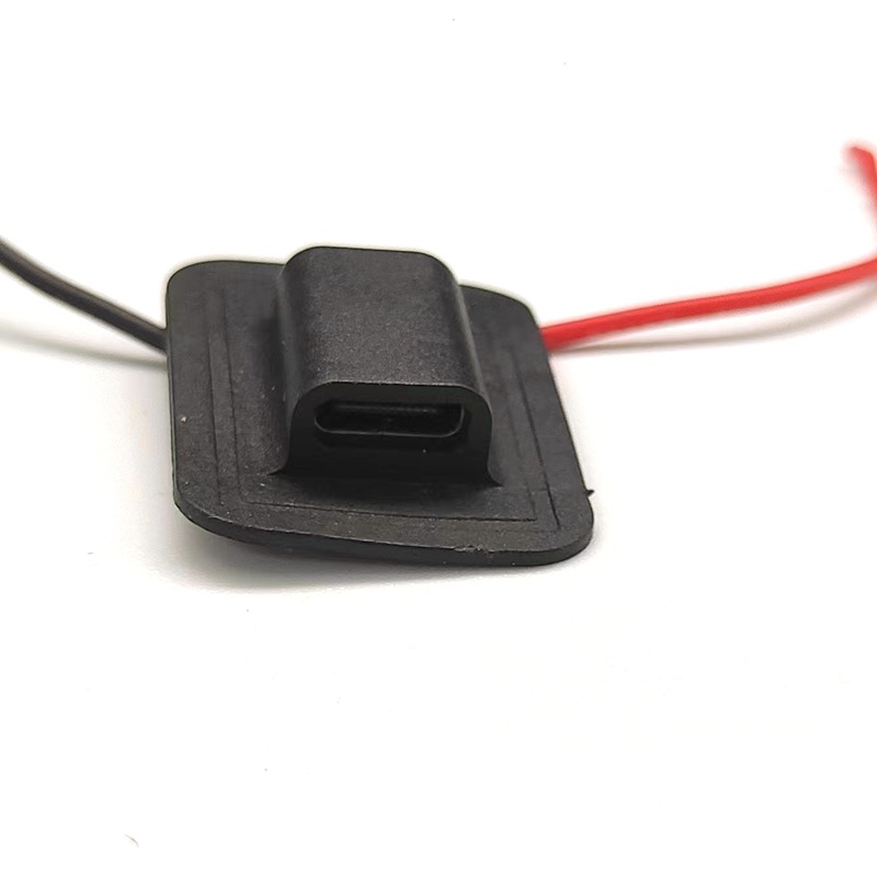 供应按摩加热配件TYPE-C车缝母座二线 NTC TYPE-C母座四线