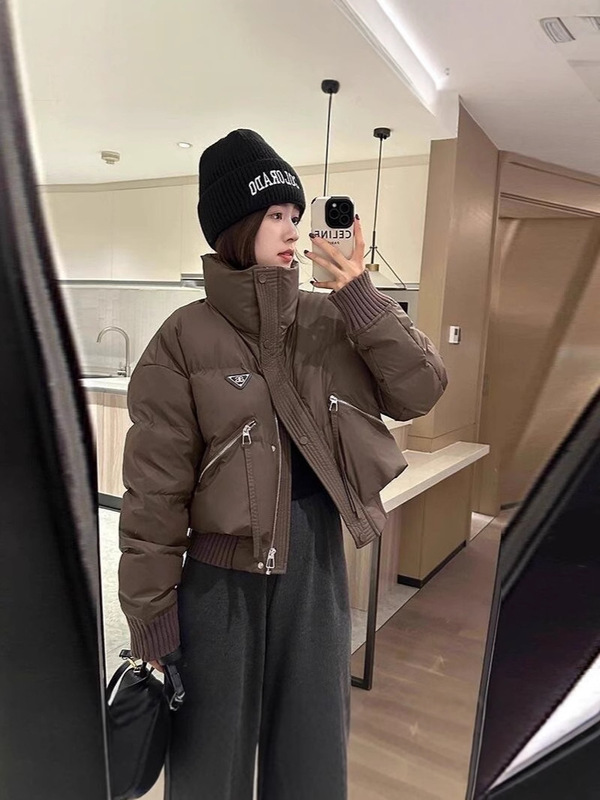 羽绒棉服女冬季2025年新款设计感小个子宽松加厚保暖立领棉衣外套|undefined