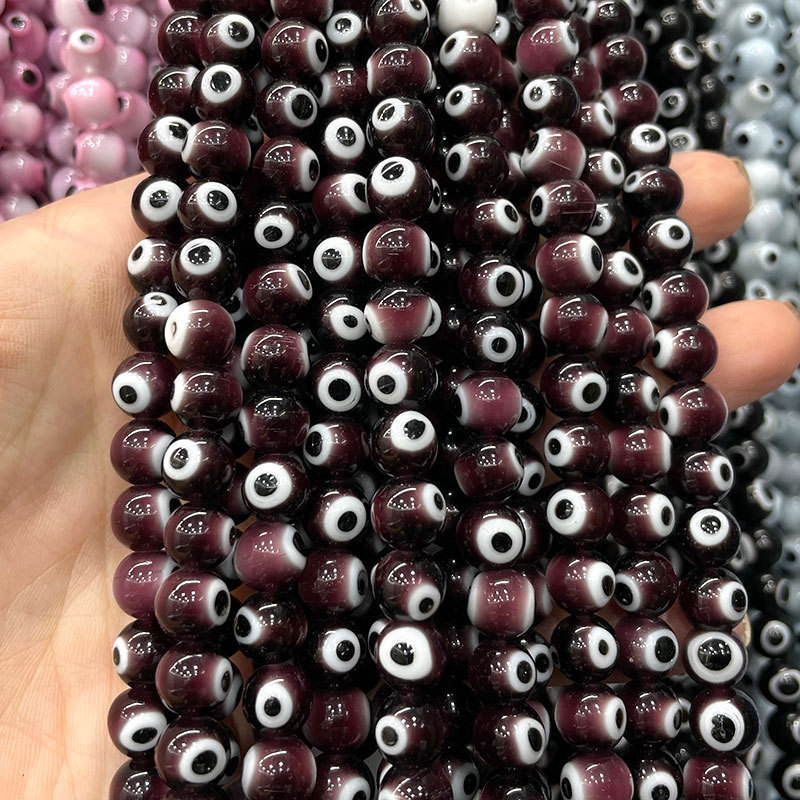 Cuentas de vidrio turcas con diseño de ojo turco, cuentas sueltas de colores, cuentas pequeñas, accesorios de joyería DIY, cuentas de vidrio image 8