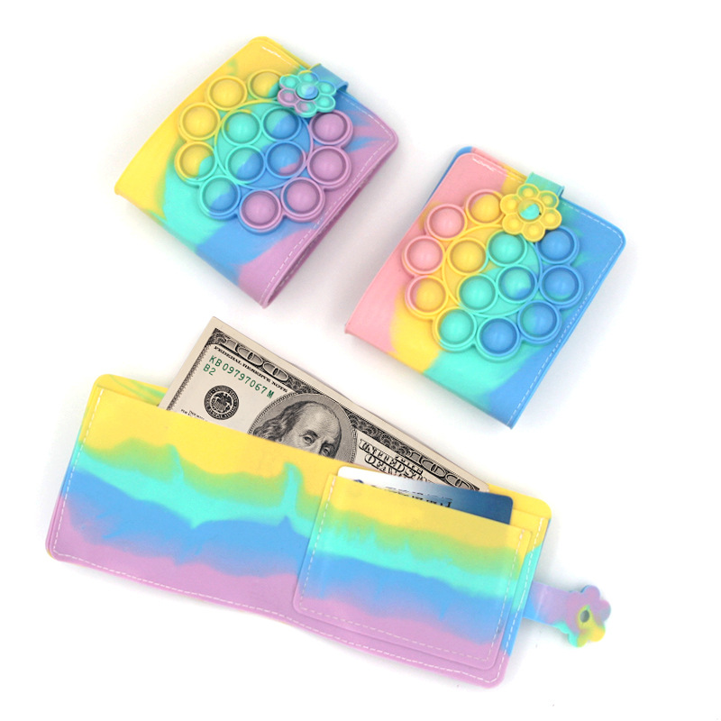 Unisex Flower Silica Gel Buckle Coin Purses display picture 6