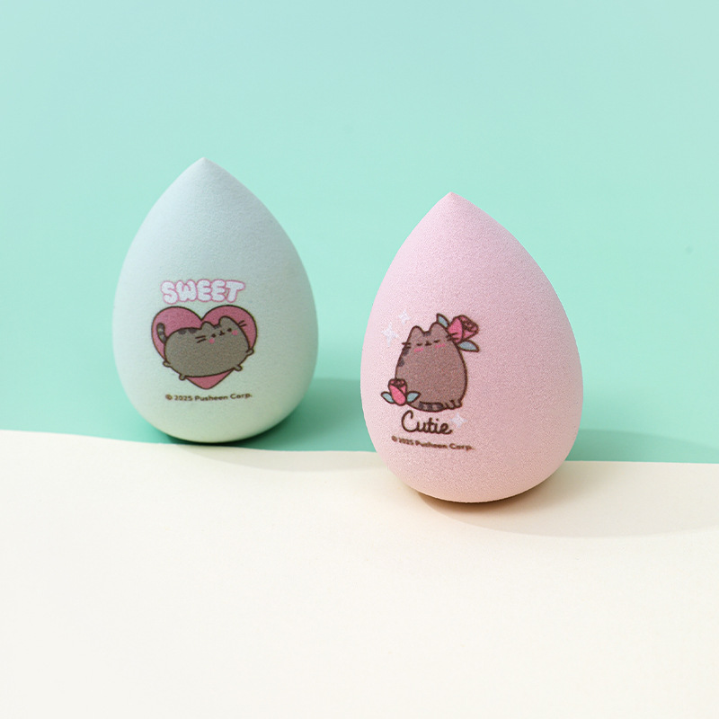 Transfronterizos personalizados dragón impresa polvo de huevo de maquillaje no comer polvo de maquillaje no látex esponja de maquillaje huevo fábrica de maquillaje mayorista