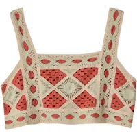 New Cyber Celebrity Hyun-A Small Camisole Vest Женская летняя верхняя одежда Универсальный свободный короткий базовый топ без рукавов с вырезами