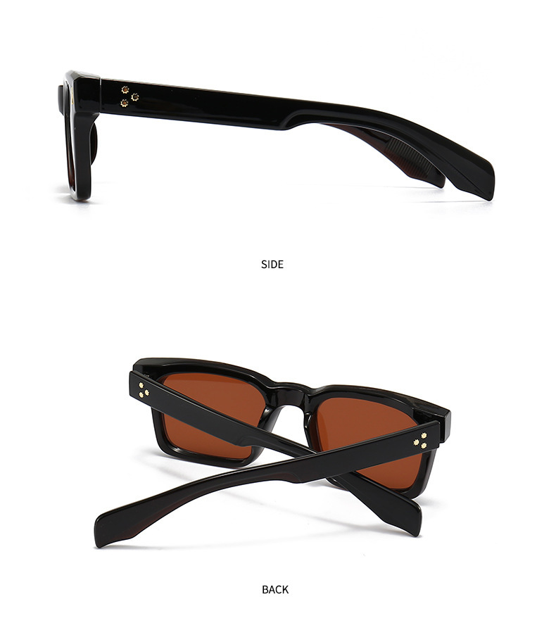 Lunettes de soleil œil de chat angulaires transfrontalières spéciales, jambes de miroir rétro modernes, lunettes de soleil décoratives guépard sautant 6025_voghion.com