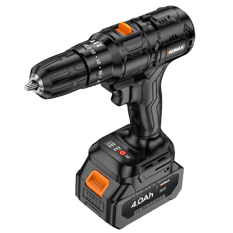 Taladro eléctrico manual, taladro de impacto girador, batería de litio doméstica, taladro eléctrico manual, taladro de pistola pequeño recargable, destornillador eléctrico perforado