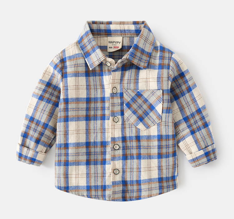 Casual Plaid Cotton T-shirts & Shirts display picture 1