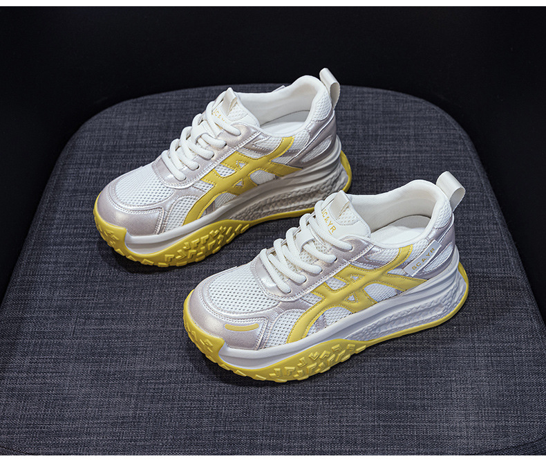 Giày sneaker nữ đế dày tăng chiều cao phong cách cổ điển mùa hè 2026 — M2875 màu be, M2875 Màu tím, M2875 màu vàng chi tiết 14