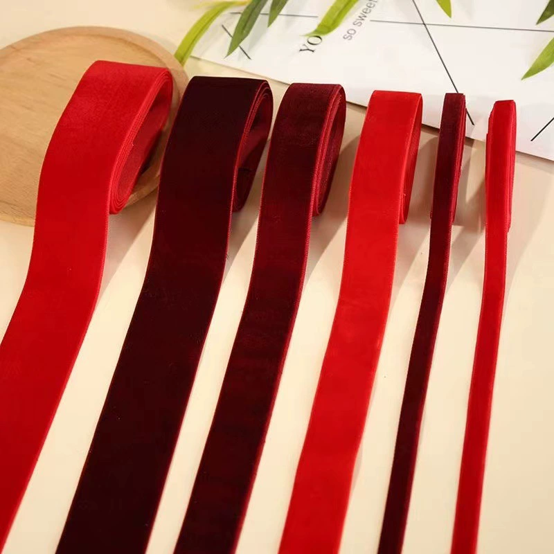 Производство и оптовая продажа трехточечной ленты 10 мм односторонней бархатной ленты бархатной ленты