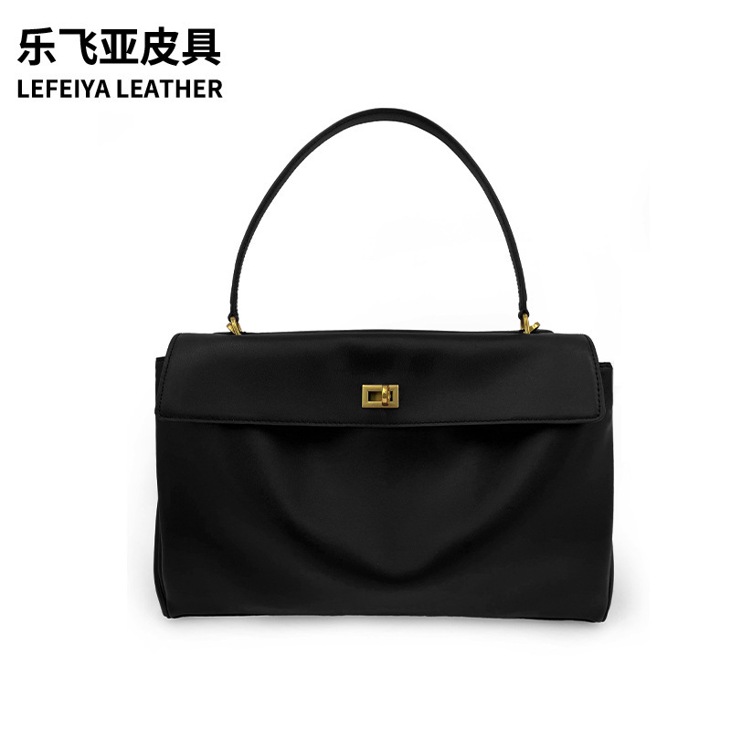 B Brand Bag Rodeo Underarm Bag Crossbody Minimalist Large Capacity Cowhide Commuter Handbag Crossbody Genuine Leather Women's Bag Wholesale