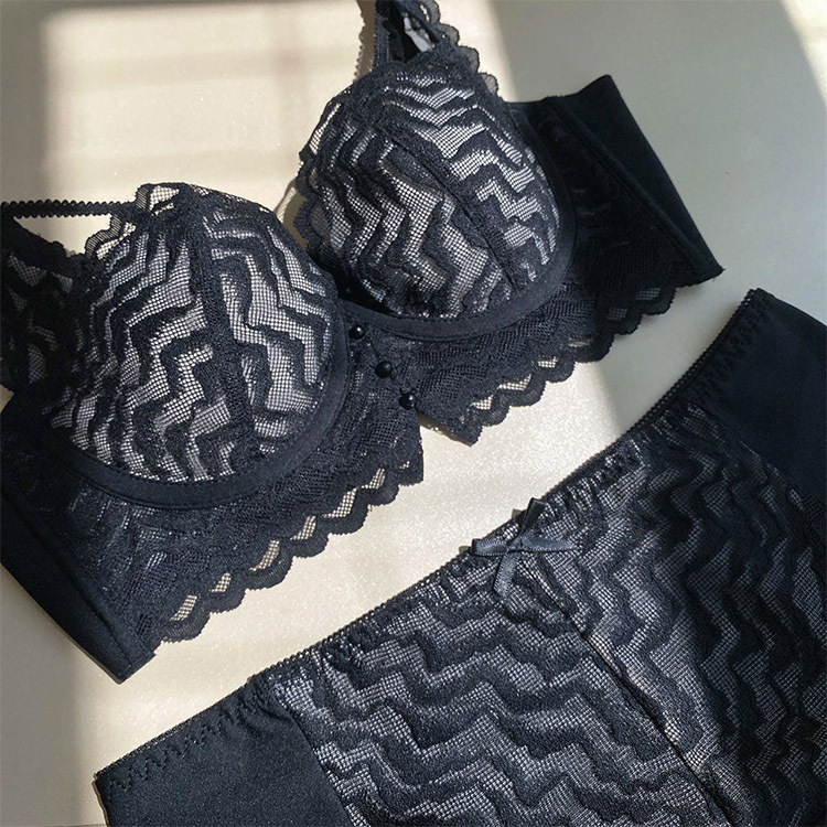 6843 sexy de encaje sin costuras ropa interior anillo de acero de memoria de las mujeres ligero transpirable tridimensional Copa soporte superior traje de sujetador lateral