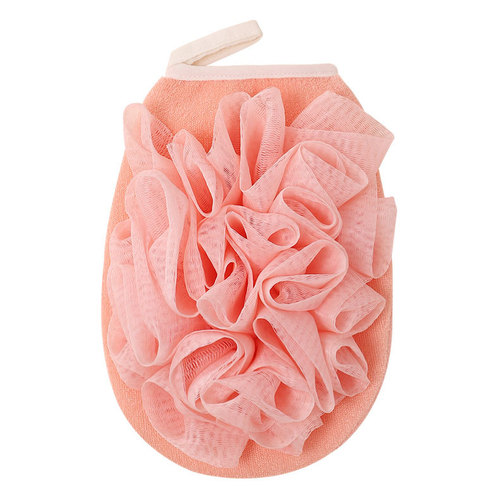 Flower bath towel does not hurt the skin. Powerful cleansing. Coarse sand and mud bath towel. Two-in-one double-sided bath towel.