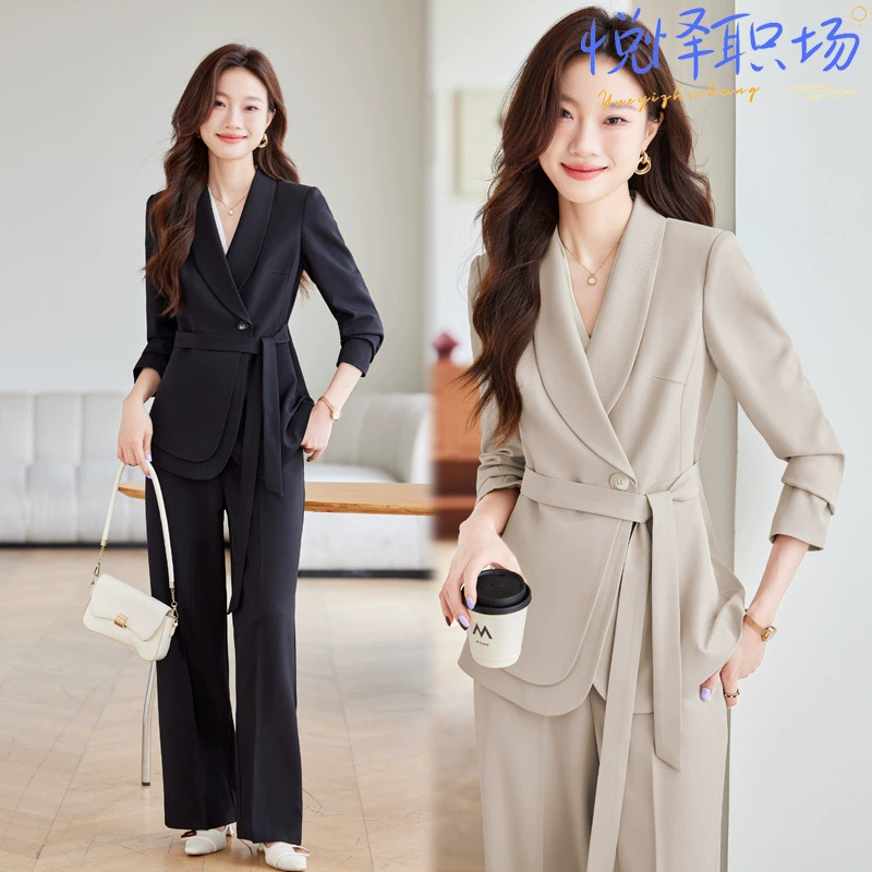 Повседневный костюм костюм женский весна и осень 2024 новый высокий темперамент