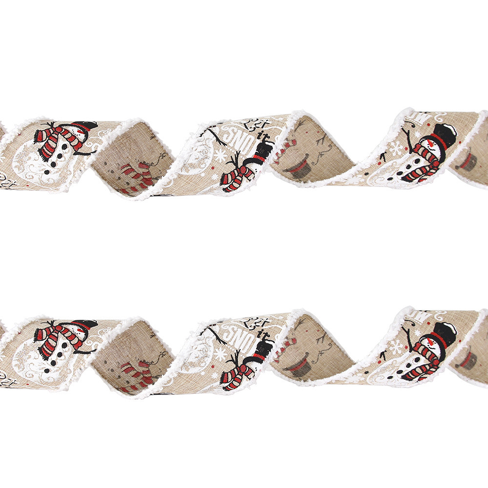 Christmas Fine Linen Christmas Ribbon Christmas Tree Gift Box Packaging Ribbon Ribbon Christmas Decoration Ribbon_voghion.com