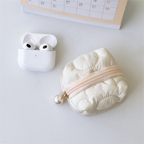 Original Cute Small Tent Stereo Headphone Case Protector Shell Bluetooth Earphone Bag Coin Purse Small Storage Bag For Women