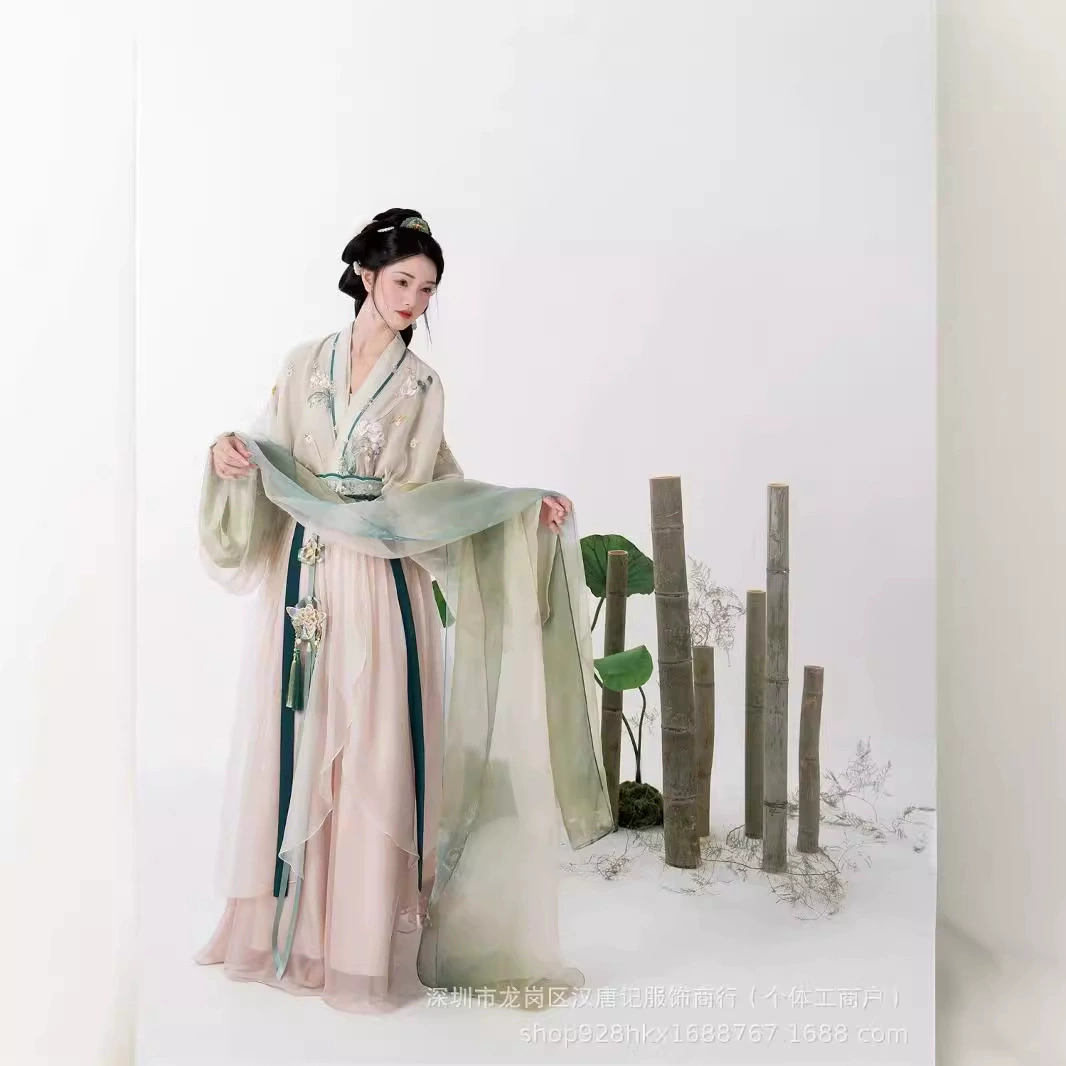 Hanfu женский 2024 летний новый элегантный вышивка