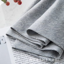 ins风简约现代法式轻奢光泽斜纹肌理纹提花卧室客厅遮光成品窗帘