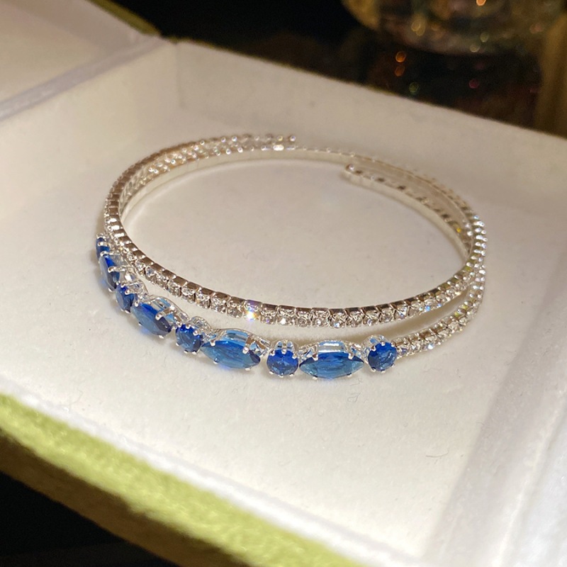 Pulsera 5 - plata - azul
