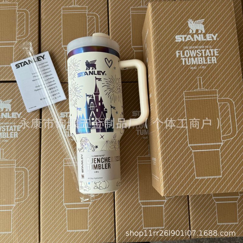 跨境热销二代史丹利保温stanley杯40oz杯手柄车载汽车冰霸吸管杯|undefined