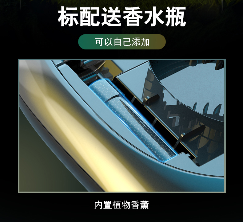Car Air Purifier for Use in Cars, Negative Ion Ozone Bar for Odor Removal, Formaldehyde Sterilization and Aromatherapy