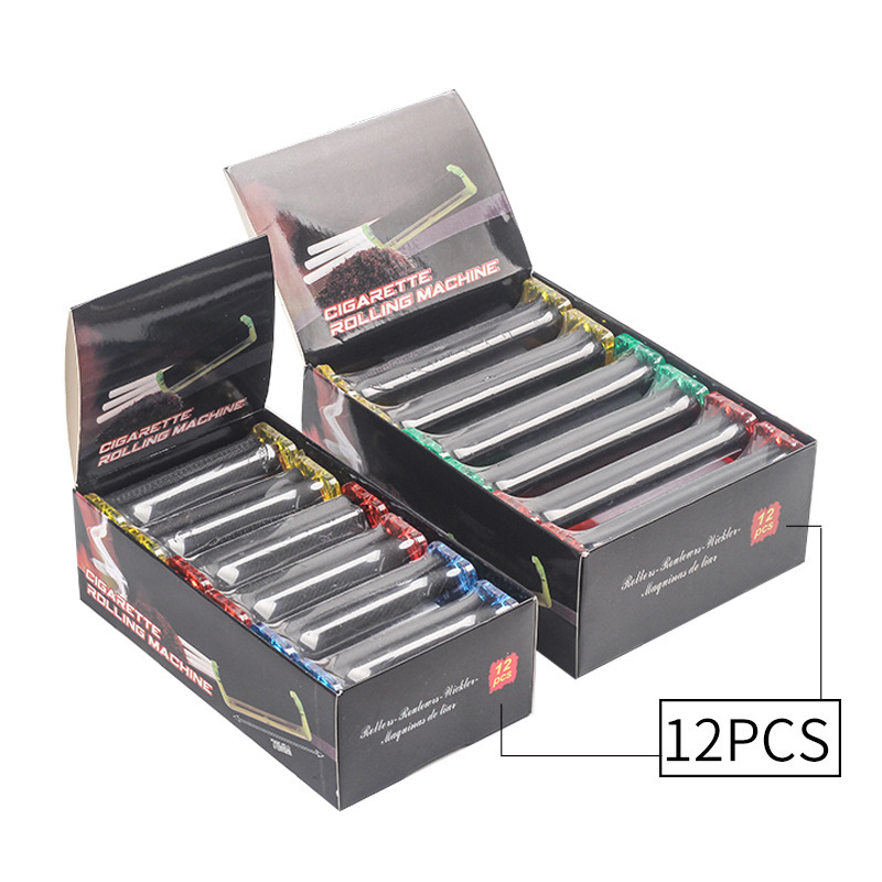 Fabricante de cigarrillos de plástico 70mm 78mm 110mm portátil mini máquina de cigarrillos manual suministro directo