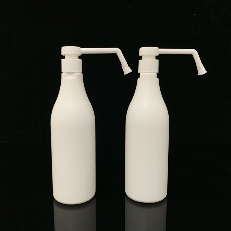 厂家供应500ml速干免洗手液瓶按压弯嘴式洗手液塑料瓶批发塑料桶