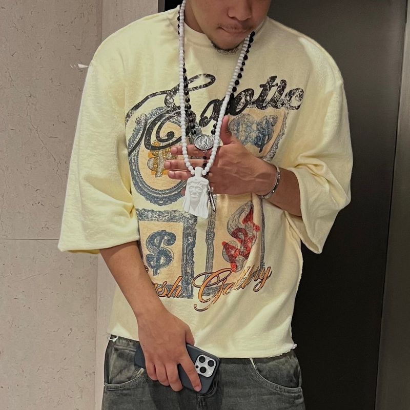 クロスボーダー商品即売wishえび皮夏ファッションメンズバイク機関車3dプリントtシャツ|undefined