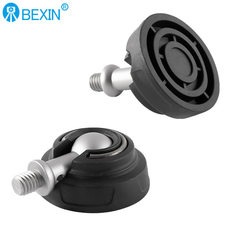 Beixin universal SLR Cámara trípode pie uñas británico 3/8 Acero inoxidable giratorio fotografía soporte antideslizante almohadilla del pie