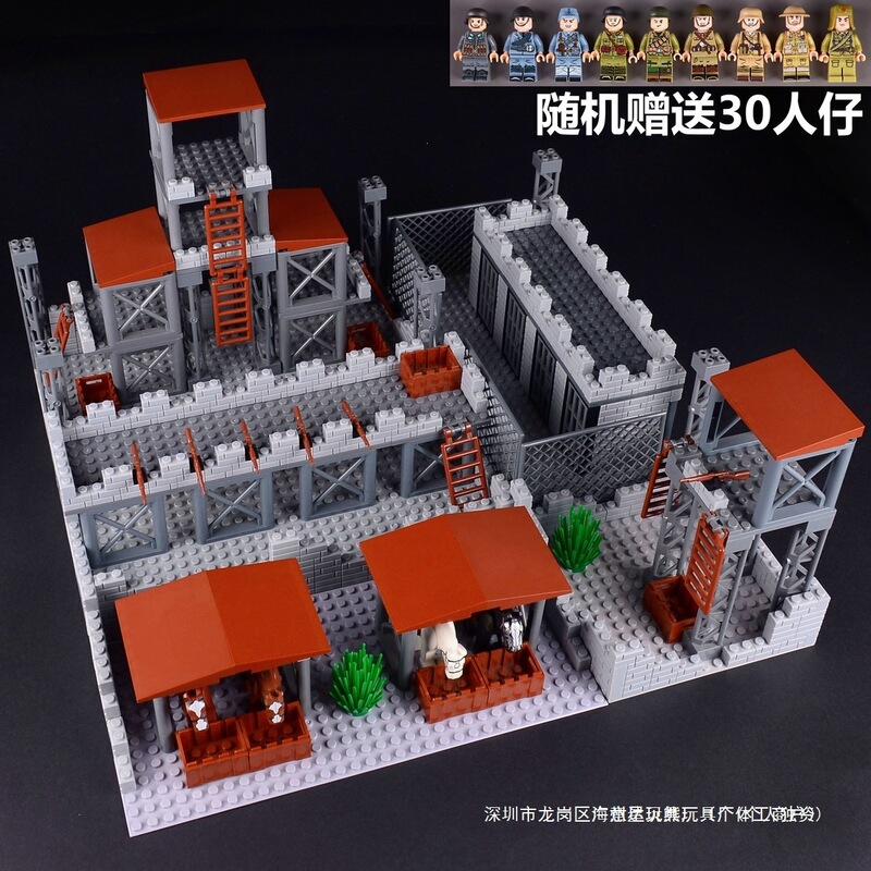 Lego Building Blocks Ancient Scene Military Base City Wall Assembly Toy Castle Construction Compatible with World War Ii Ruins and Biochemical Themes Lego Building Blocks Ancient Scene Military Base City Wall Assembly Toy Castle Construction Compatible with World War Ii Ruins and Biochemical Themes