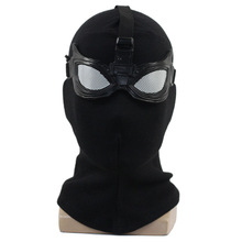 蜘蛛侠英雄远征面具头套暗影黑色针织面罩潜行战服周边Cos道具