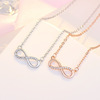 Elegant cute chain for key bag , fashionable necklace, Korean style, micro incrustation, Birthday gift