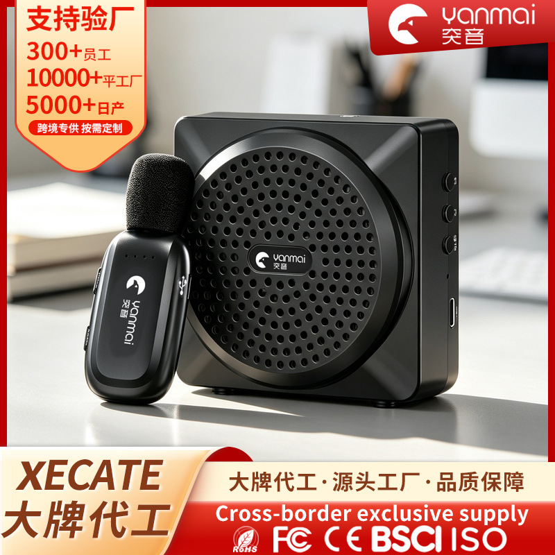 Directly from the source factory: 2.4G wireless lavalier microphone and Bluetooth amplifier, specifically designed for teachers and tour guides