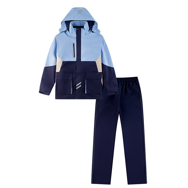 Uniforme de invierno de estudiantes de primaria y secundaria a prueba de viento calentamiento deportivo de ocio tres piezas de ropa de clase personalizada gruesa