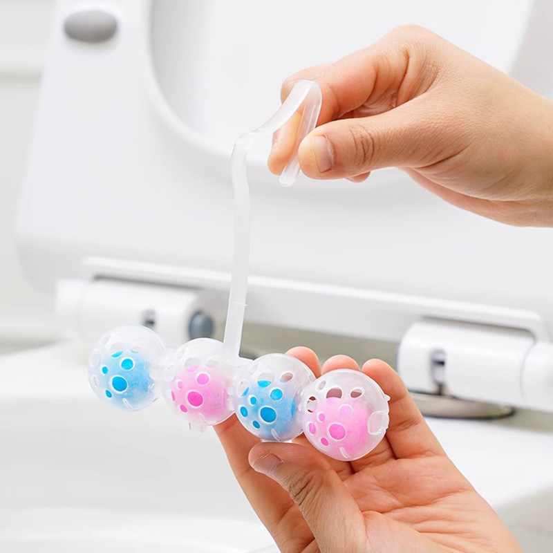 Hanging toilet cleaning ball toilet cleaning ball cleaning deodorant toilet cleaner toilet fragrance hanging ball blue bubble