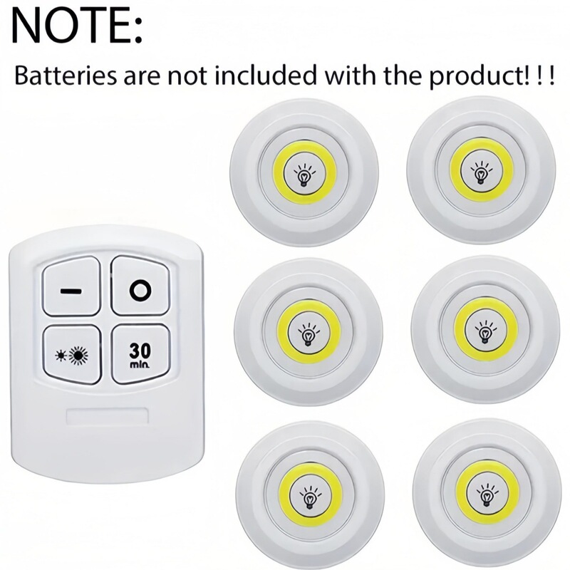 Wireless Remote Control Pat Light, Touch Lighting, Reading Night Light, Interior Decorative Light, Home Creative Gift Cabinet Light