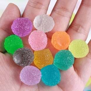 resin simulation sand candy diy handmade hair rope hair accessories slime filler granulated sugar ball material bag