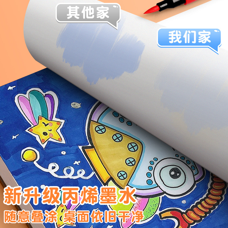 Lápiz de acrílico blando para niños, pintura de estudiantes auténtica, arte de graffiti, lápiz de color opaco barato