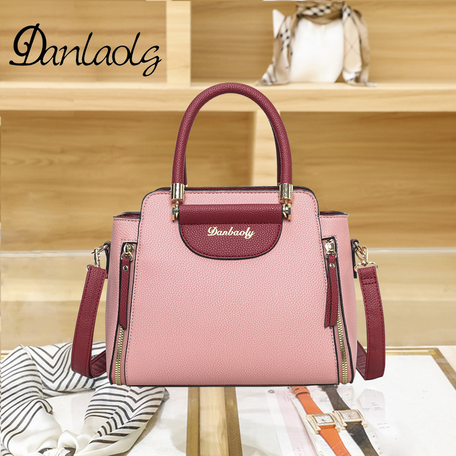 [Pelo de Guangzhou] bolso de las mujeres 2023 nueva moda hombro mensajero bolso mediana edad madre bolsa de gran capacidad