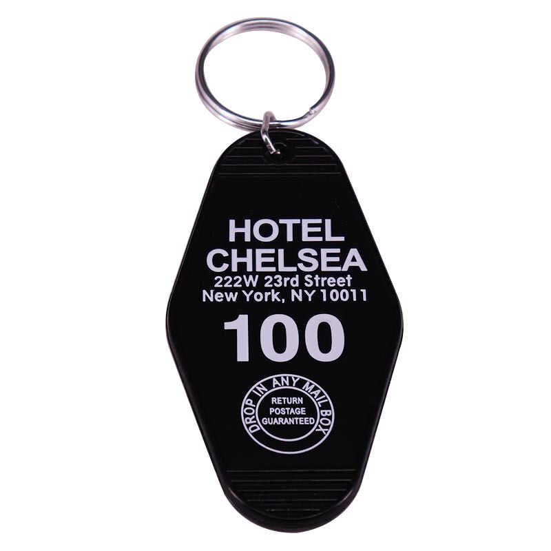 Hotel Chelsea Car Inn Style Keychain Punk Rock Wind Key Chain