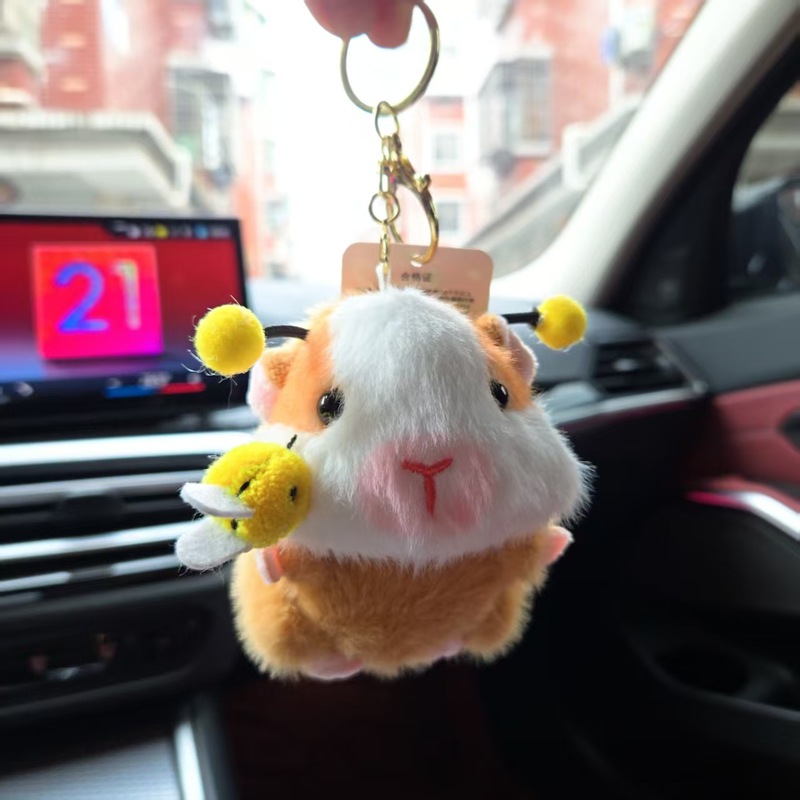 ネット有名人かわいいモルモットペンダントぬいぐるみ人形ハムスターバッグペンダントキーホルダー人形人形|undefined