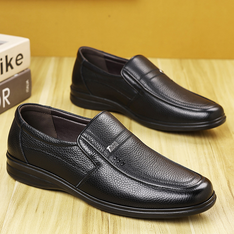 Herren Freizeitschuhe Aus Leder Mit Weicher Sohle Für Senioren_voghion.com