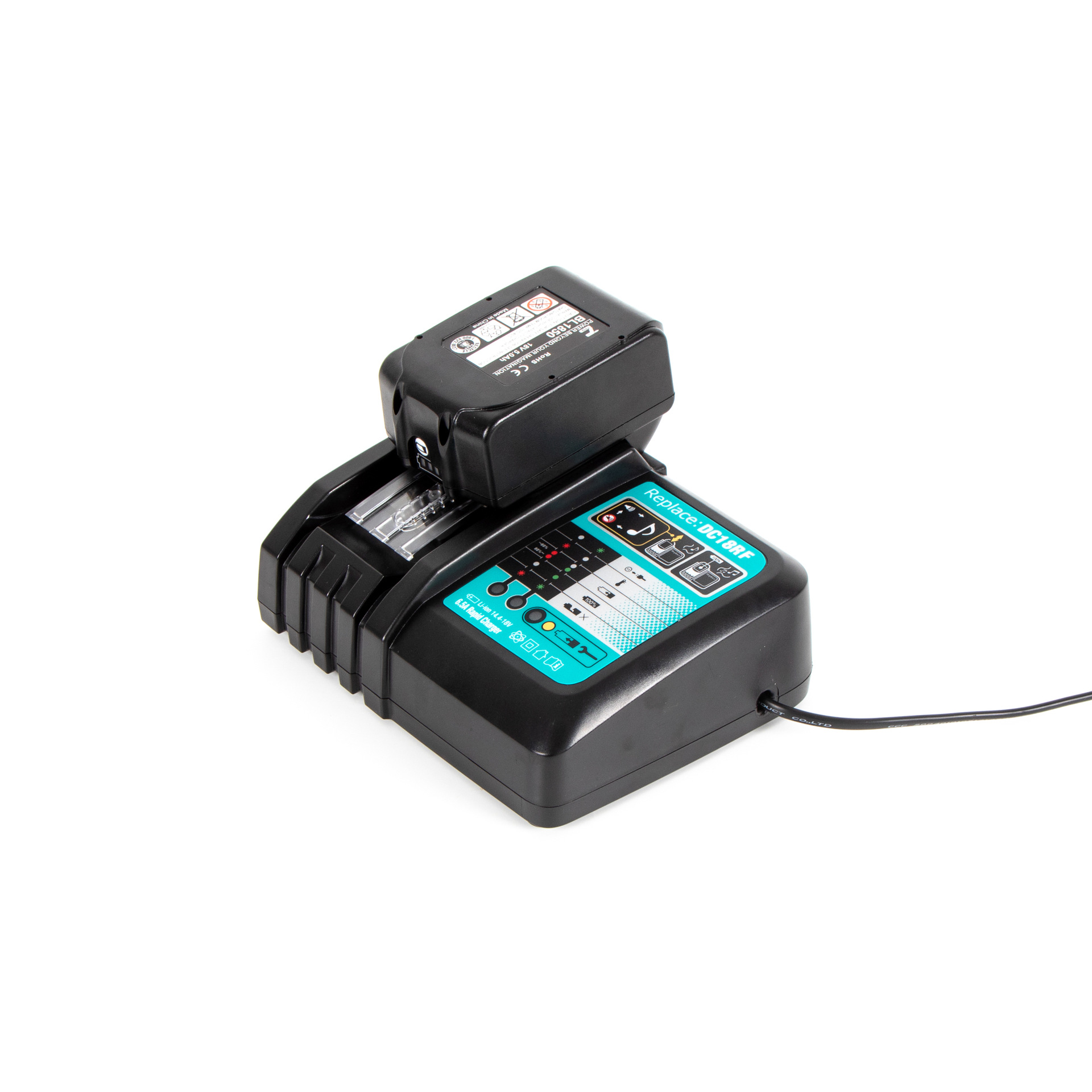 锂电池充电器适用于牧田MAKITA14.4-18V锂电池 DC18RF 3.5带屏显