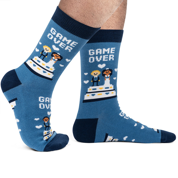 Unisex Einfacher Stil Klassischer Stil Farbblock Baumwolle Crew Socken Ein Paar display picture 5